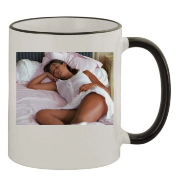 Sophie Marceau 11oz Colored Rim & Handle Mug