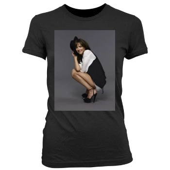 Sophie Marceau Women's Junior Cut Crewneck T-Shirt