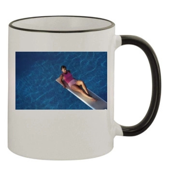 Sophie Marceau 11oz Colored Rim & Handle Mug