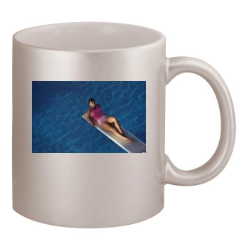 Sophie Marceau 11oz Metallic Silver Mug