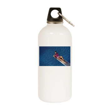 Sophie Marceau White Water Bottle With Carabiner