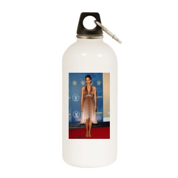 Halle Berry White Water Bottle With Carabiner