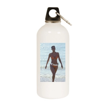 Halle Berry White Water Bottle With Carabiner