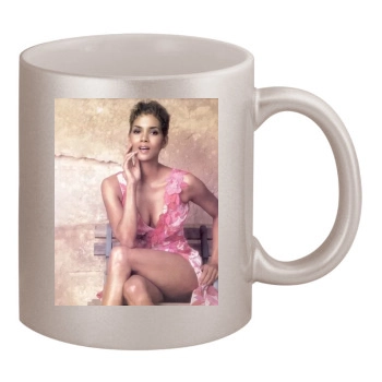 Halle Berry 11oz Metallic Silver Mug