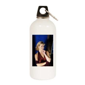 Sophie Raworth White Water Bottle With Carabiner