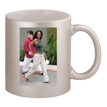 Halle Berry 11oz Metallic Silver Mug