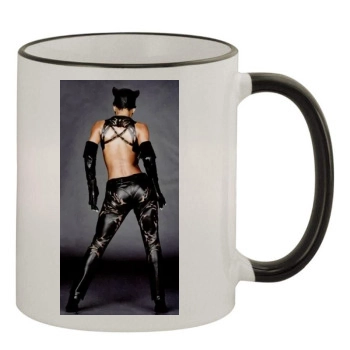 Halle Berry 11oz Colored Rim & Handle Mug