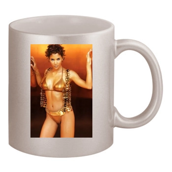 Halle Berry 11oz Metallic Silver Mug