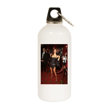 Halle Berry White Water Bottle With Carabiner