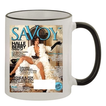 Halle Berry 11oz Colored Rim & Handle Mug