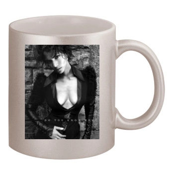 Halle Berry 11oz Metallic Silver Mug