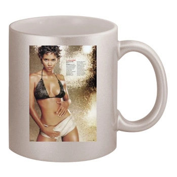 Halle Berry 11oz Metallic Silver Mug