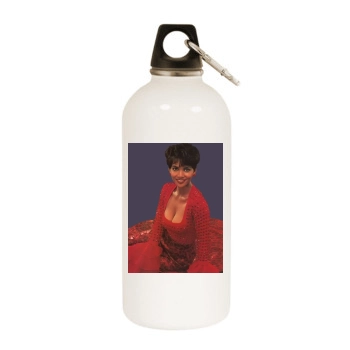 Halle Berry White Water Bottle With Carabiner