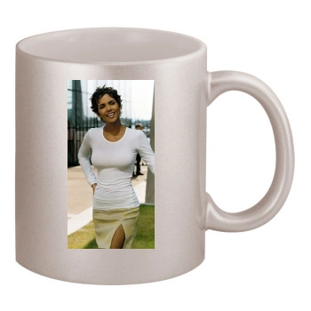 Halle Berry 11oz Metallic Silver Mug