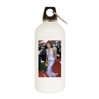 Halle Berry White Water Bottle With Carabiner