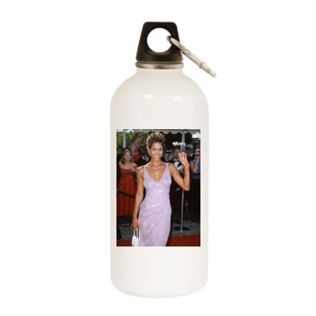 Halle Berry White Water Bottle With Carabiner