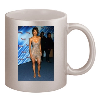 Halle Berry 11oz Metallic Silver Mug