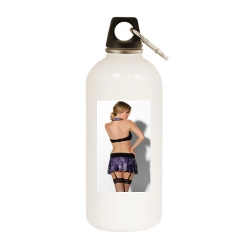 Staci Noblett White Water Bottle With Carabiner