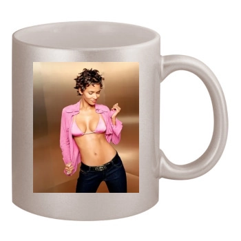 Halle Berry 11oz Metallic Silver Mug