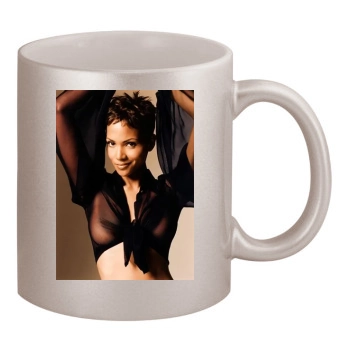 Halle Berry 11oz Metallic Silver Mug