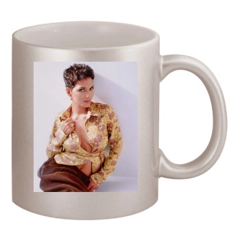 Halle Berry 11oz Metallic Silver Mug