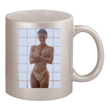 Halle Berry 11oz Metallic Silver Mug