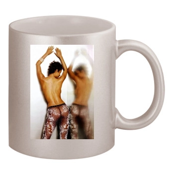 Halle Berry 11oz Metallic Silver Mug