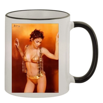 Halle Berry 11oz Colored Rim & Handle Mug