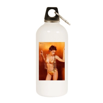 Halle Berry White Water Bottle With Carabiner