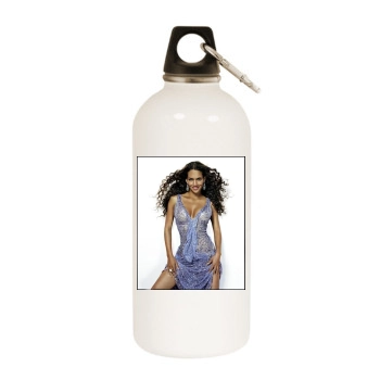 Halle Berry White Water Bottle With Carabiner