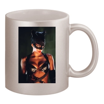 Halle Berry 11oz Metallic Silver Mug