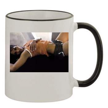 Halle Berry 11oz Colored Rim & Handle Mug