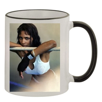 Halle Berry 11oz Colored Rim & Handle Mug