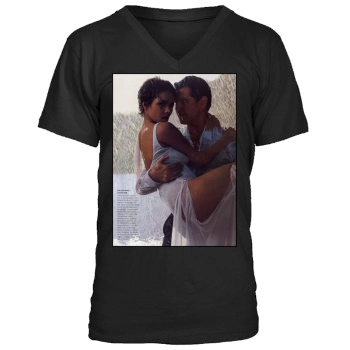 Halle Berry Men's V-Neck T-Shirt