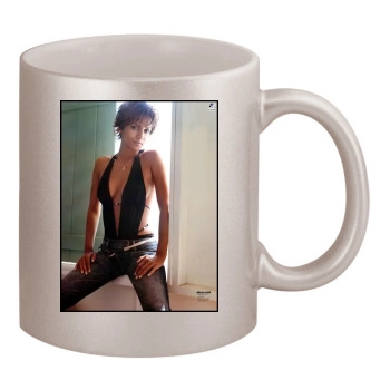 Halle Berry 11oz Metallic Silver Mug