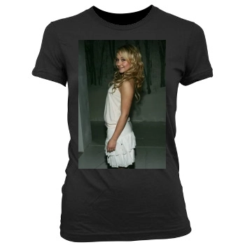 Hayden Panettiere Women's Junior Cut Crewneck T-Shirt