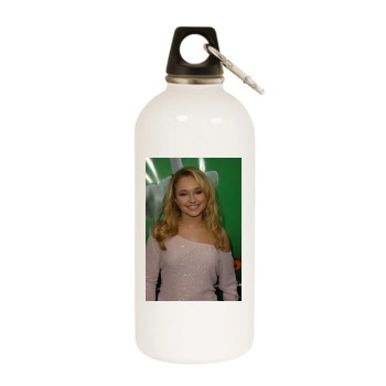 Hayden Panettiere White Water Bottle With Carabiner