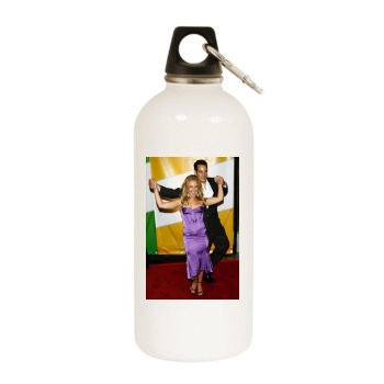 Hayden Panettiere White Water Bottle With Carabiner