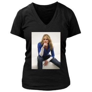 Stephanie March Women's Deep V-Neck TShirt