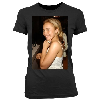 Hayden Panettiere Women's Junior Cut Crewneck T-Shirt