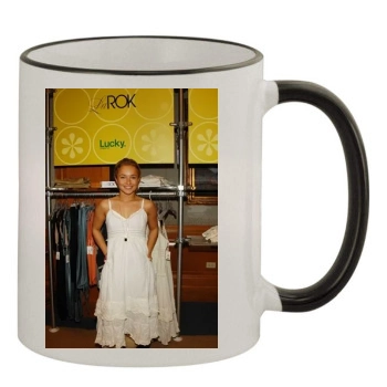 Hayden Panettiere 11oz Colored Rim & Handle Mug