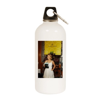 Hayden Panettiere White Water Bottle With Carabiner