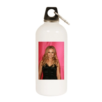 Hayden Panettiere White Water Bottle With Carabiner