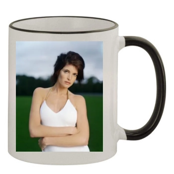 Stephanie Seymour 11oz Colored Rim & Handle Mug