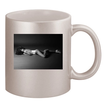 Stephanie Seymour 11oz Metallic Silver Mug