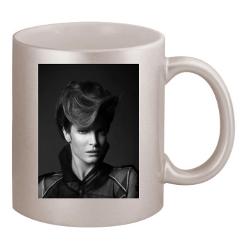 Stephanie Seymour 11oz Metallic Silver Mug