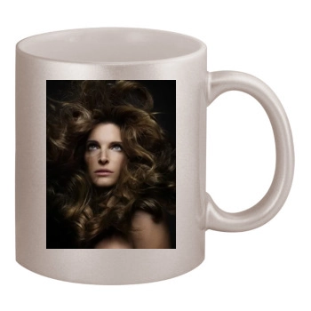 Stephanie Seymour 11oz Metallic Silver Mug