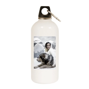 Sugababes White Water Bottle With Carabiner