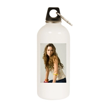 Summer Glau White Water Bottle With Carabiner