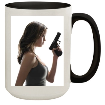 Summer Glau 15oz Colored Inner & Handle Mug